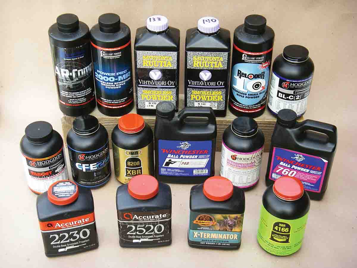 A wide variety of powders were used to develop the accompanying .204 Ruger data.
